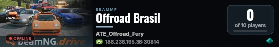 Offroad Brasil live status badge