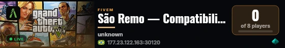 São Remo — Compatibility Core live status badge