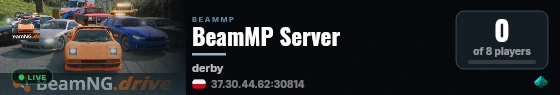 BeamMP Server live status badge