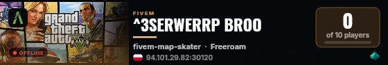^3SERWERRP BROO live status badge