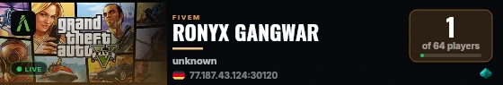 RONYX GANGWAR live status badge