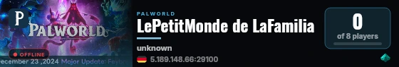 LePetitMonde de LaFamilia live status badge