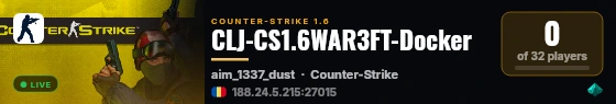 CLJ-CS1.6WAR3FT-Docker live status badge