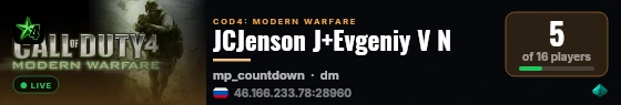 JCJenson J+Evgeniy V N live status badge