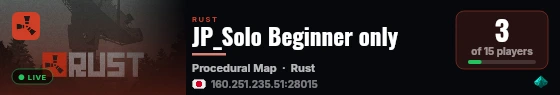 JP_Solo Beginner only live status badge