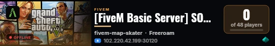 [FiveM Basic Server] SOMALIWEYN RP live status badge