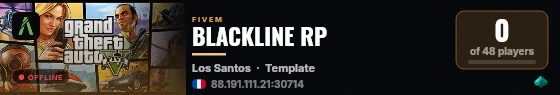 BLACKLINE RP live status badge