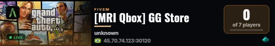 GG Store | MRI Qbox live status badge