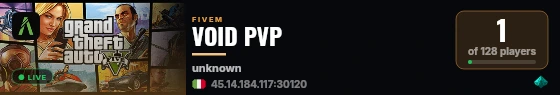 VOID PVP live status badge