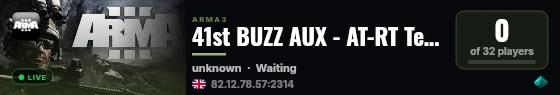 41st BUZZ AUX - AT-RT Testing live status badge