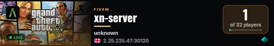 xn-server live status badge