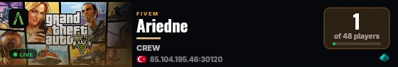 Ariedne live status badge
