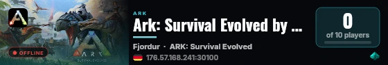 Ark: Survival Evolved by G-Portal.com - (v361.7) live status badge