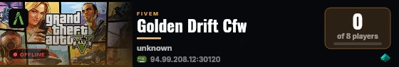 Golden Drift Cfw live status badge