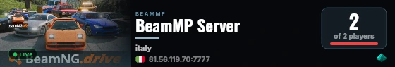 BeamMP Server live status badge