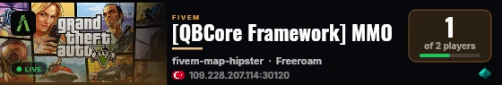 [QBCore Framework] MMO live status badge