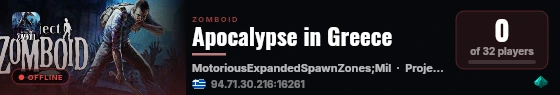 Apocalypse in Greece live status badge