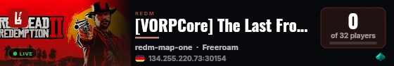 [VORPCore] The Last Frontier live status badge