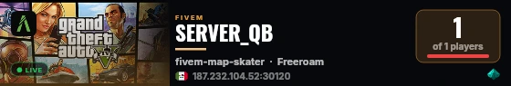 SERVER_QB live status badge