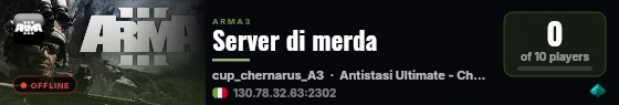 Server di merda live status badge