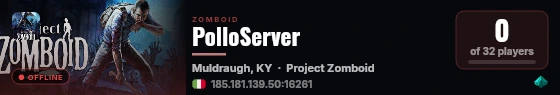 PolloServer live status badge