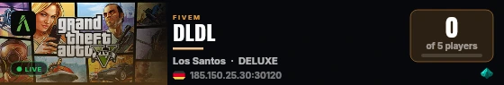 DLDL live status badge