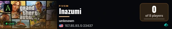 Inazumi live status badge