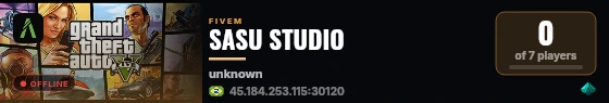 SASU STUDIO live status badge