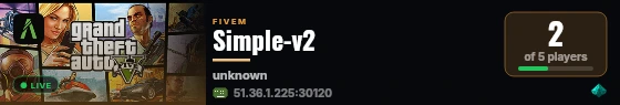 Simple-v2 live status badge