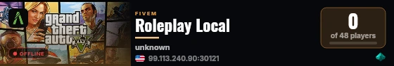 Roleplay Local live status badge