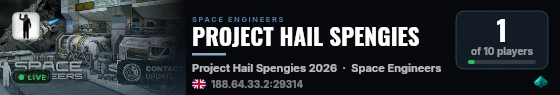 PROJECT HAIL SPENGIES live status badge