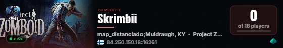 Skrimbii live status badge