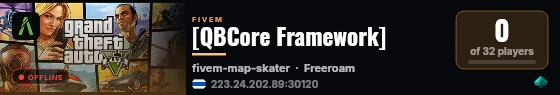 [QBCore Framework] live status badge
