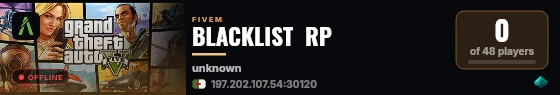 BLACKLIST  RP live status badge