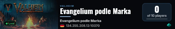Evangelium podle Marka live status badge