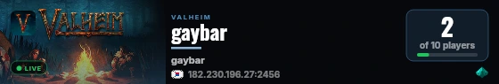 gaybar live status badge