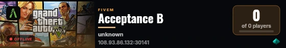 Acceptance B live status badge