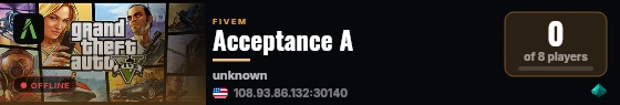 Acceptance A live status badge