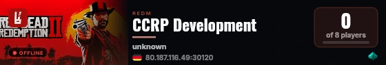 CCRP Development live status badge