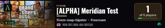 [ALPHA] Meridian Test live status badge