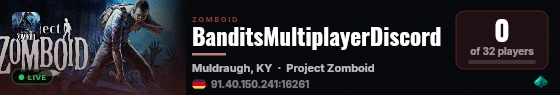 BanditsMultiplayerDiscord live status badge