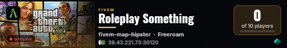 Roleplay Something live status badge
