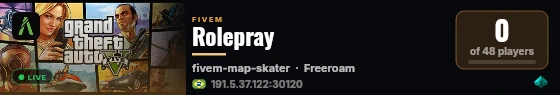 Rolepray live status badge