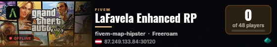 LaFavela Enhanced RP live status badge