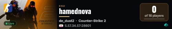 hamednova live status badge