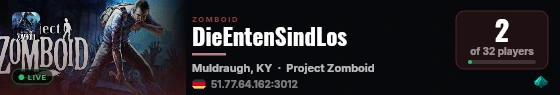 DieEntenSindLos live status badge