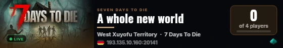 A whole new world live status badge