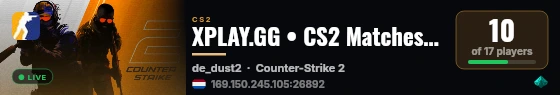 XPLAY.GG • CS2 Matches #469 live status badge