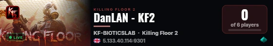 DanLAN - KF2 live status badge