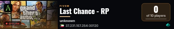 Last Chance - RP live status badge